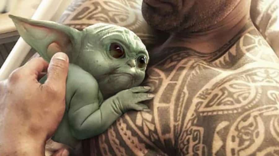 Dwayne Johnson Baby Yoda