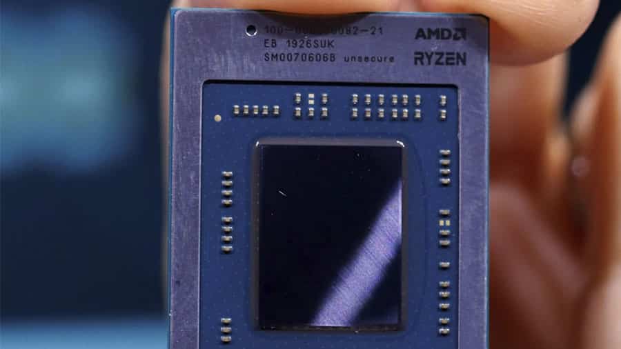 Aspecto de un procesador AMD Ryzen