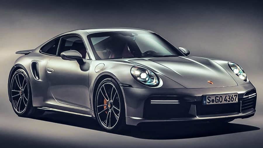 Diseño frontal del Porsche 911 Turbo S 2020