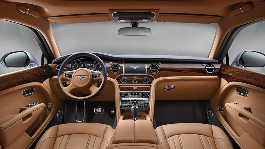 El interior del Bentley Mulsanne transmite su sofisticación y lujo superior