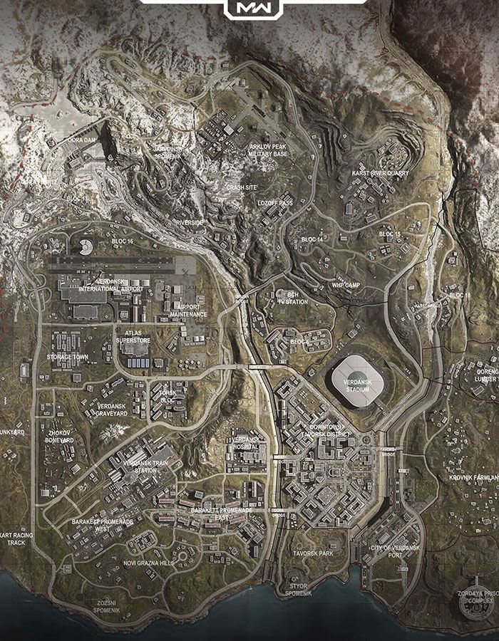 Mapa de Call of Duty Warzone