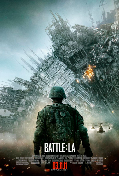 Póster oficial de la película Batalla: Los Ángeles