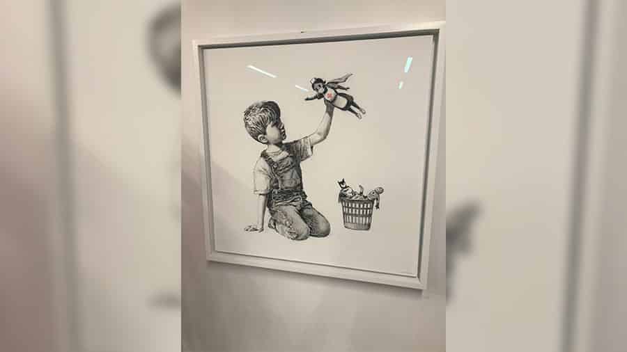 El cuadro de Banksy será subastado después de que termine el confinamiento