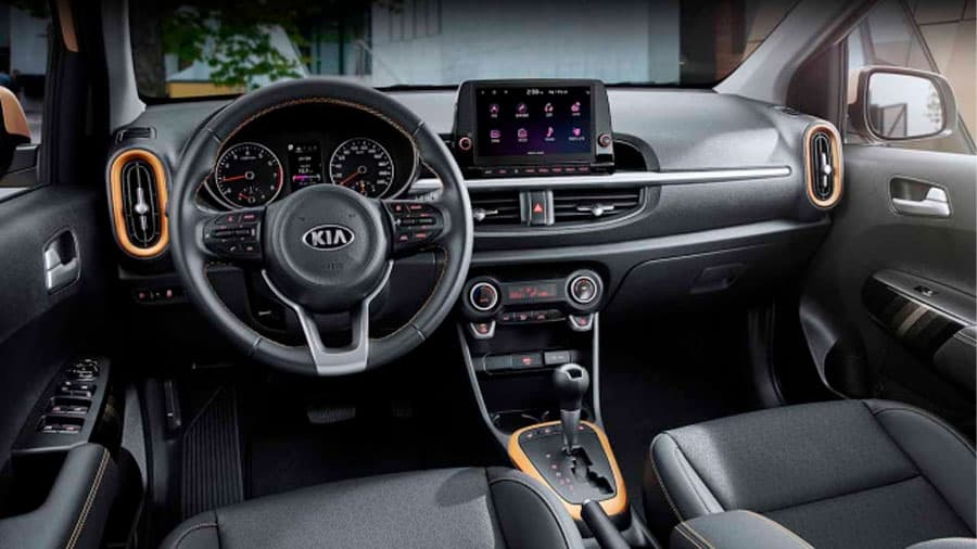 La cabina del Kia Picanto 2021 también tiene mejoras estéticas