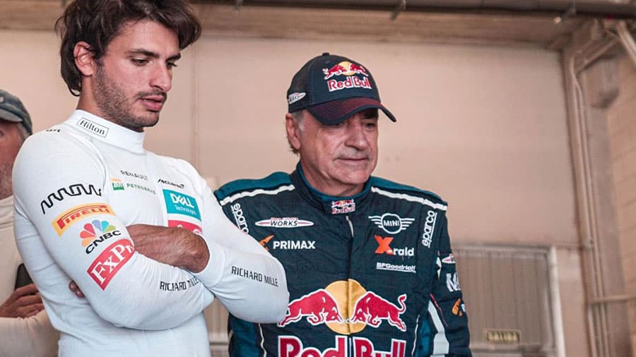 Carlos Sainz y su padre, otra leyenda del automovilismo de competencia