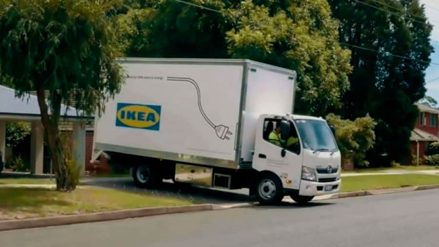 Ikea presumió su primer camión eléctrico, el cual será utilizado para sus tareas de reparto