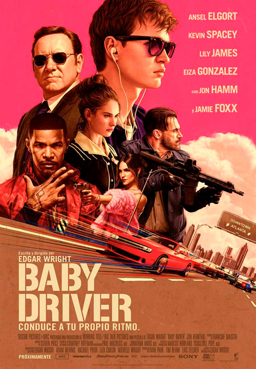 Póster oficial de Baby Driver