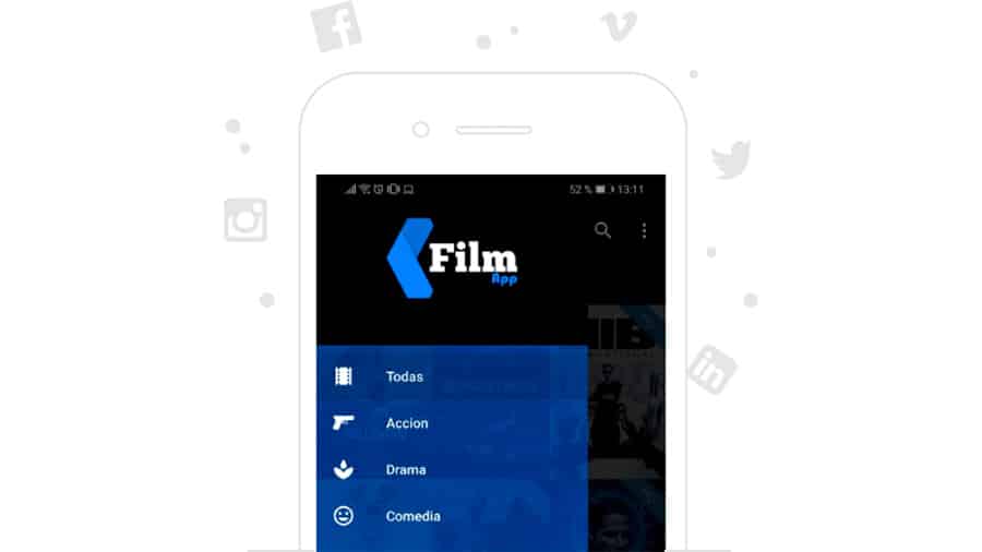 Film app sobresale por su amplio catálogo