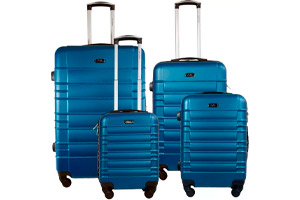 JUTS HOME Set de Maleta 4 pzas Maleta de Viaje Rigidas Resistente Ruedas