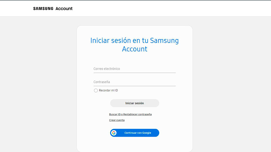 Es importante tener vinculada la cuenta de Samsung con el teléfono