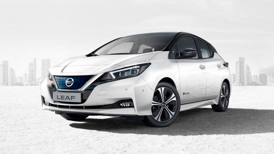 Este es el aspecto del actual Nissan LEAF que se comercializa en España