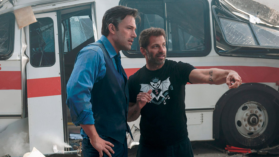 Warner Bros France / Zack Snyder con Ben Affleck en pleno rodaje