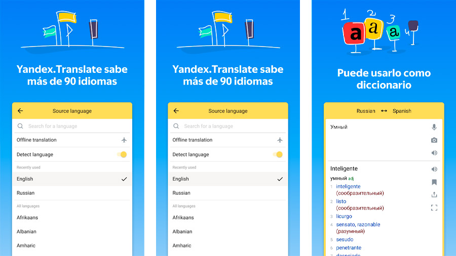 Yandex.Translate es otra de las alternativas más populares