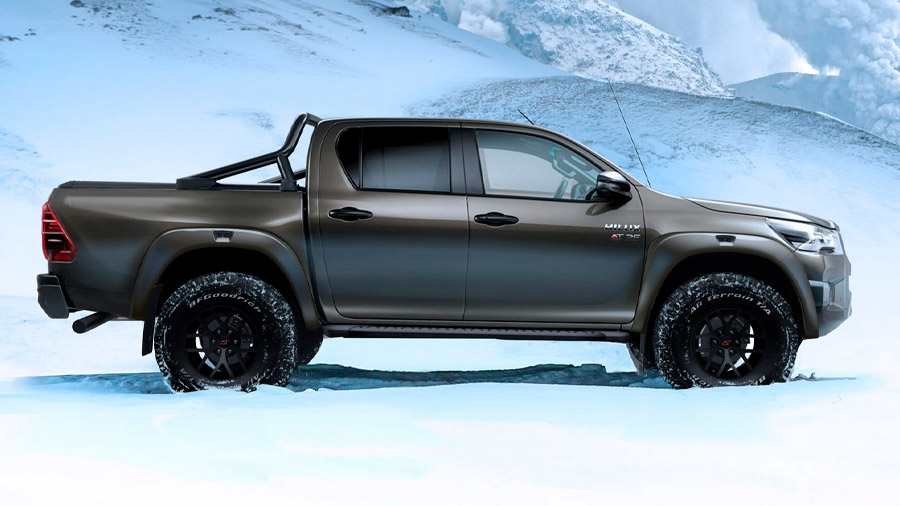 Cuenta con llantas BFGoodrichKO2 All-Terrain de 35 pulgadas / Foto: Arctic Trucks