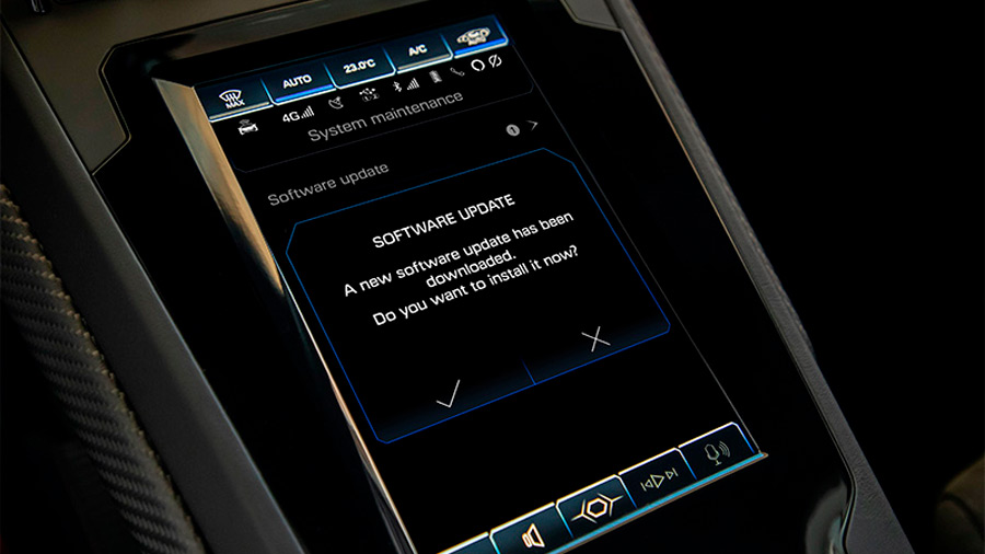 También se podrá actualizar el sistema de infotenimiento vía OTA