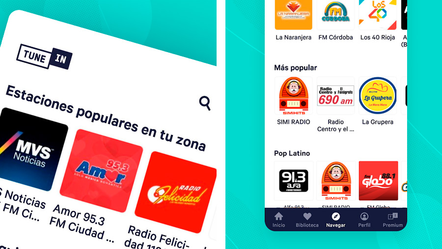 TuneIn Radio es una de las apps más populares de la categoría