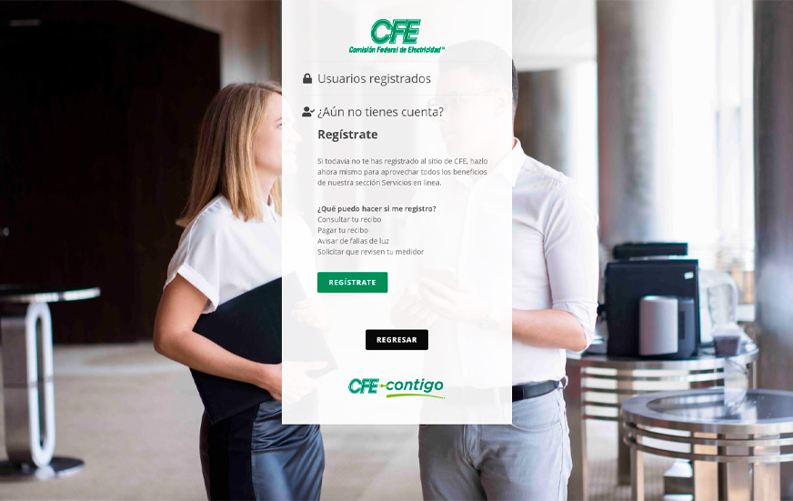 El portal web de la CFE permite liquidar el recibo vigente a través de Internet
