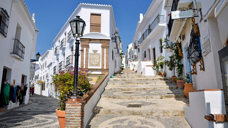 Frigiliana destaca por sus casas blancas