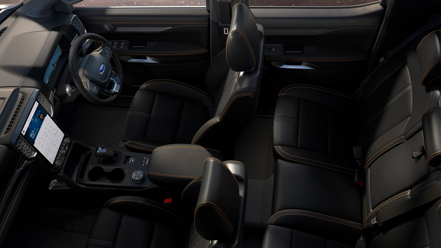 El interior de la Ford Ranger 2023 está construido de mejor forma