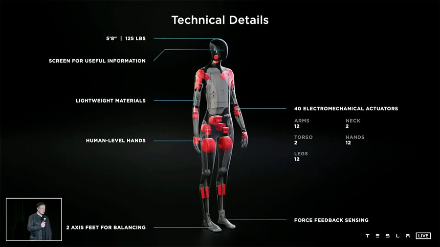 Se trata de un robot con apariencia humanoide