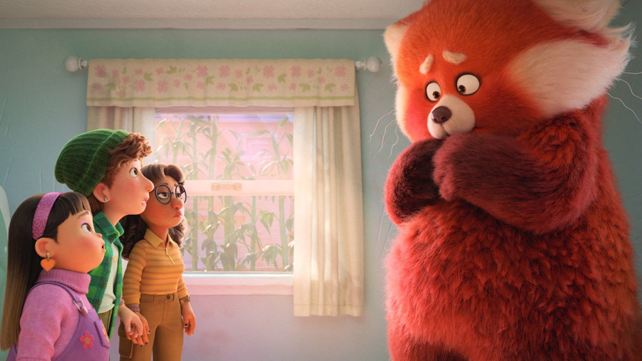 Película animada de Pixar con panda rojo como protagonista