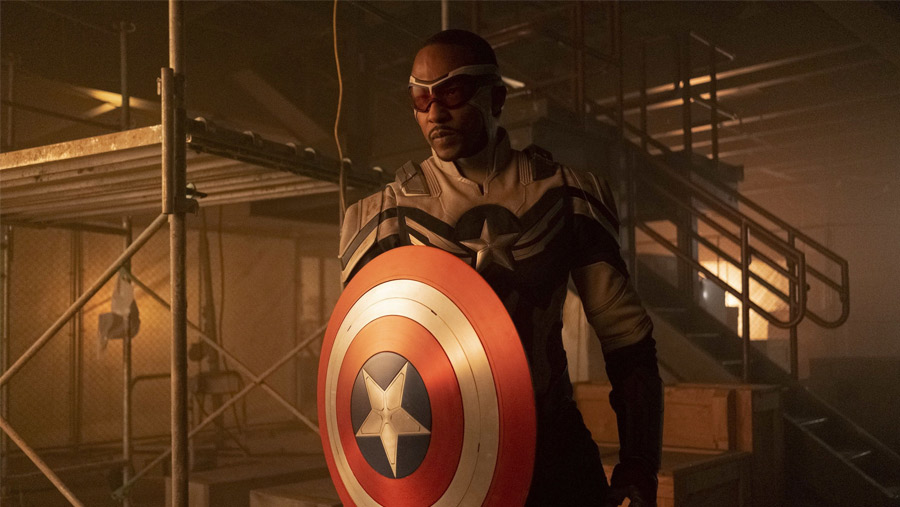 Anthony Mackie como el Capitán América