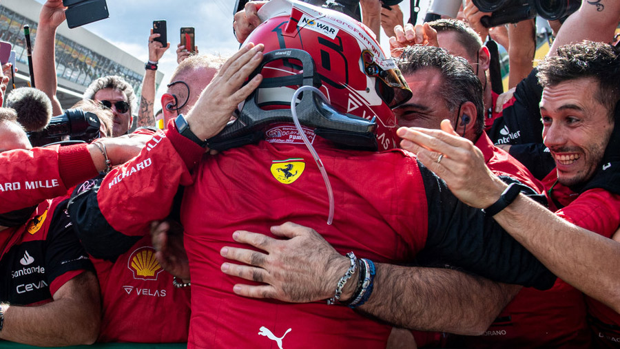 Charles Leclerc en Ferrari