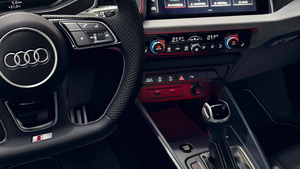 Interior de vehículo de Audi