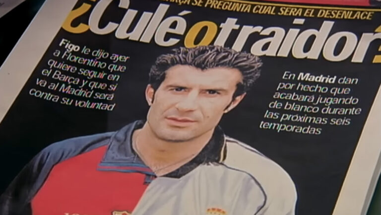 Lee más sobre el artículo El caso Figo: El fichaje del siglo: Sinopsis, tráiler, datos curiosos y críticas ¡Un crack entre los eternos rivales!