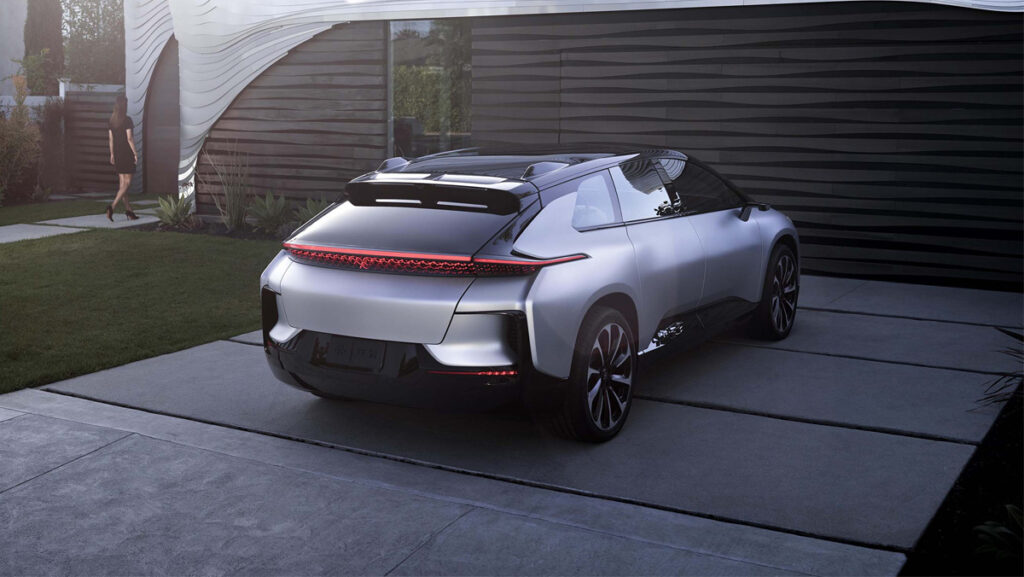 Exterior de la Faraday Future FF 91