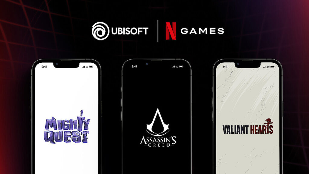 Logotipos de Ubisoft y Netflix por alianza