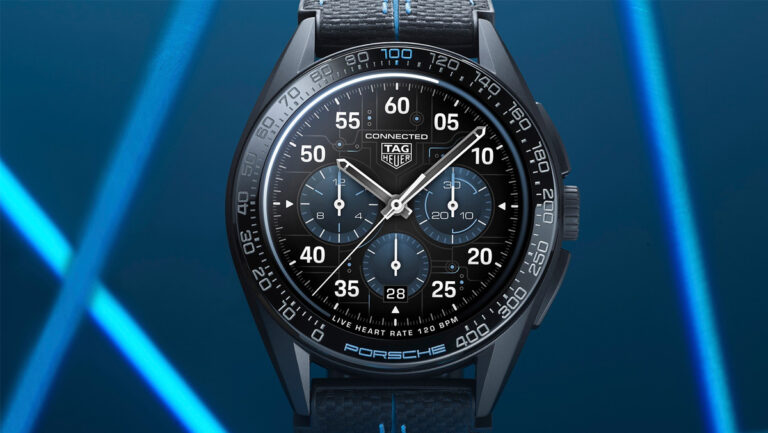 Lee más sobre el artículo TAG Heuer Connected Calibre E4 Porsche Edition, un smartwatch exclusivo inspirado en el Taycan