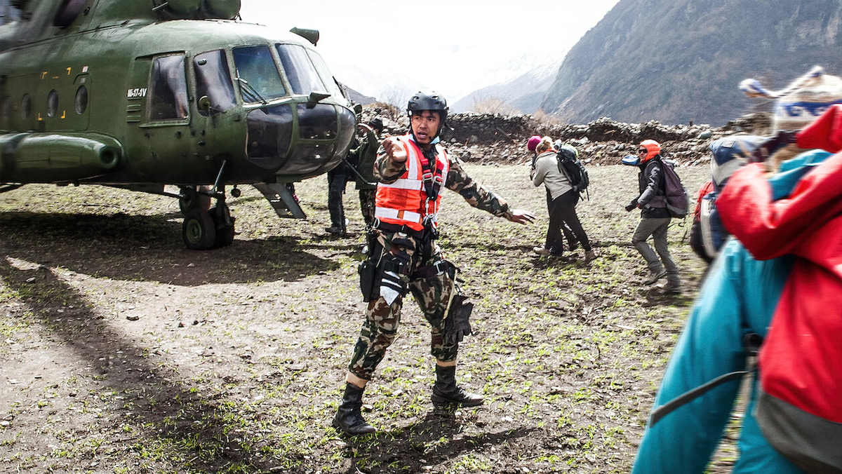 Escena de Réplicas: El terremoto en el Everest y Nepal
