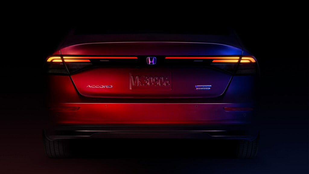 Diseño trasero del Honda Accord 2023