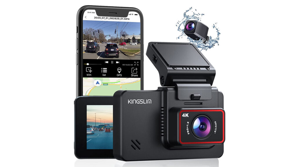 Kingslim D4 4K Dual Dash Cam