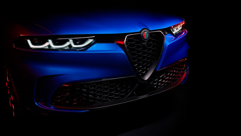 Diseño frontal de la Alfa Romeo Tonale 2023