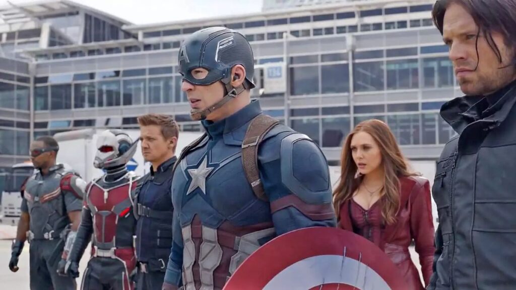 Escena de Capitán América Civil War