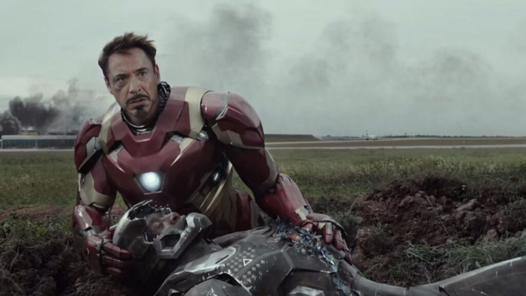Tony Stark interpretado por Robert Downey Jr.