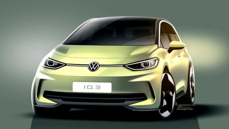 Lee más sobre el artículo <strong>¡Así será el Volkswagen ID.3 2023! El facelift se deja ver en estos bocetos</strong>