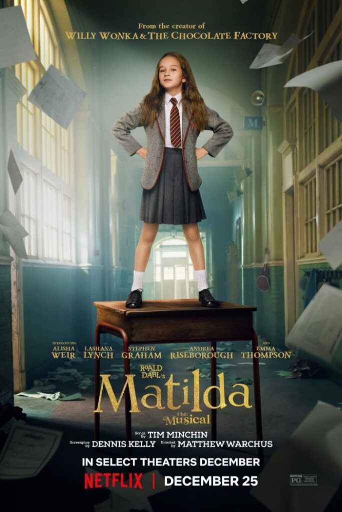 Póster de Matilda de Roald Dahl El musical