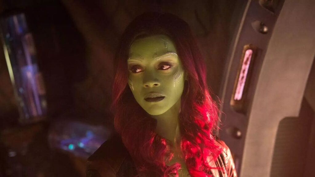 Zoe Saldaña como Gamora