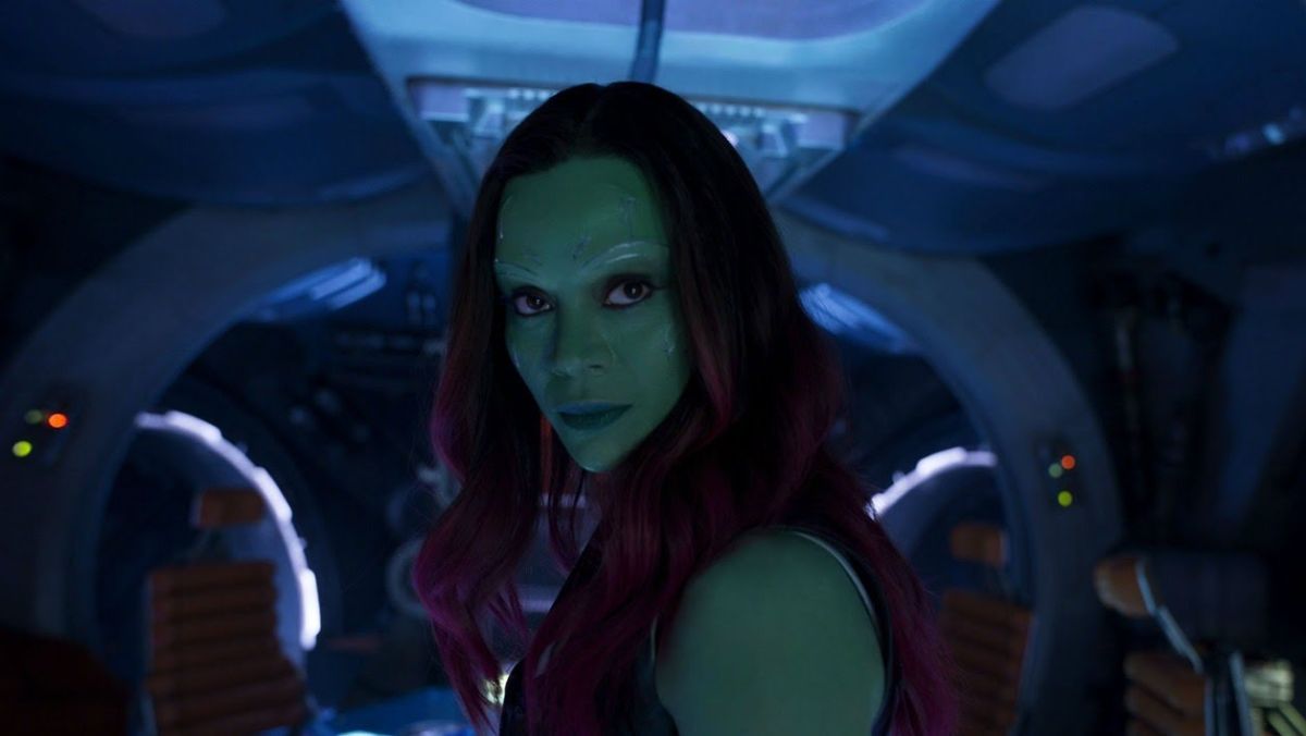 Zoe Saldaña como Gamora