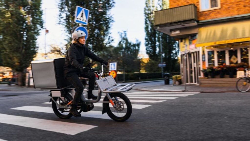 Bicicleta eléctrica para carga