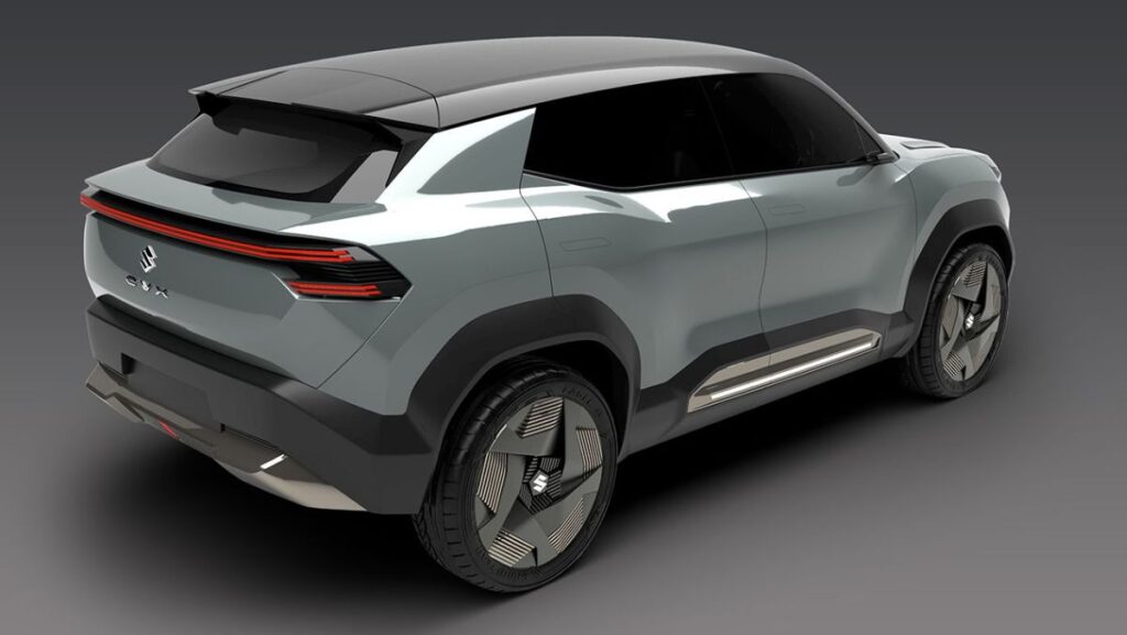 Diseño superior trasero de la Suzuki eVX Concept