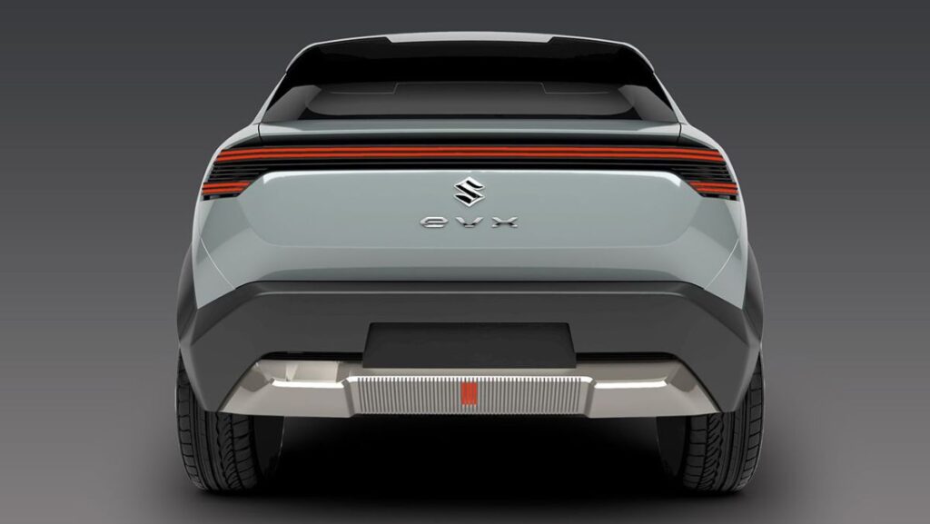 Diseño trasero de la Suzuki eVX Concept