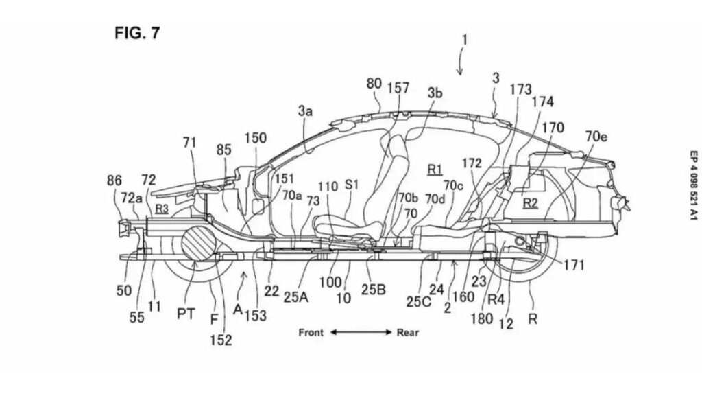 Diseño de auto de Mazda en fase patente