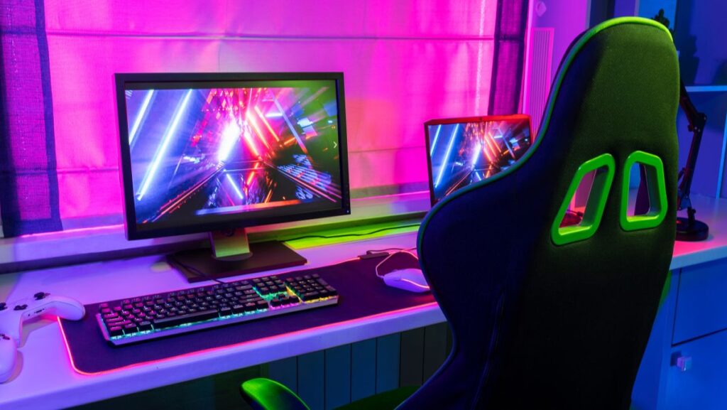 Silla gamer y computadoras gamer