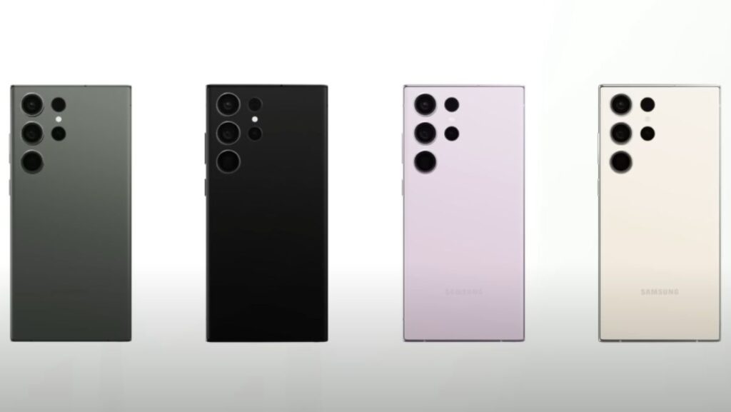 Teléfono de Samsung en diferentes colores