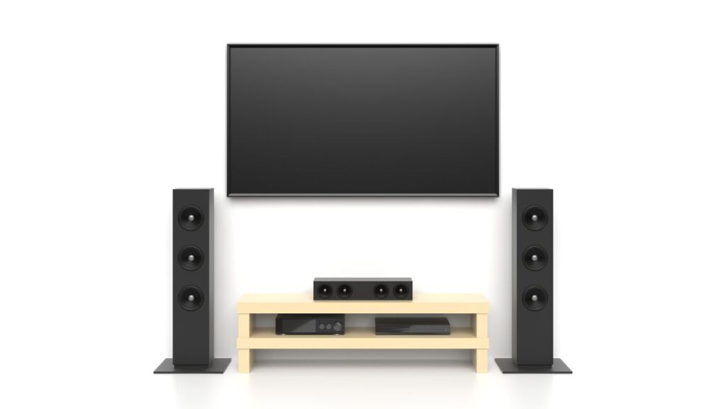 Sistema de sonido con TV