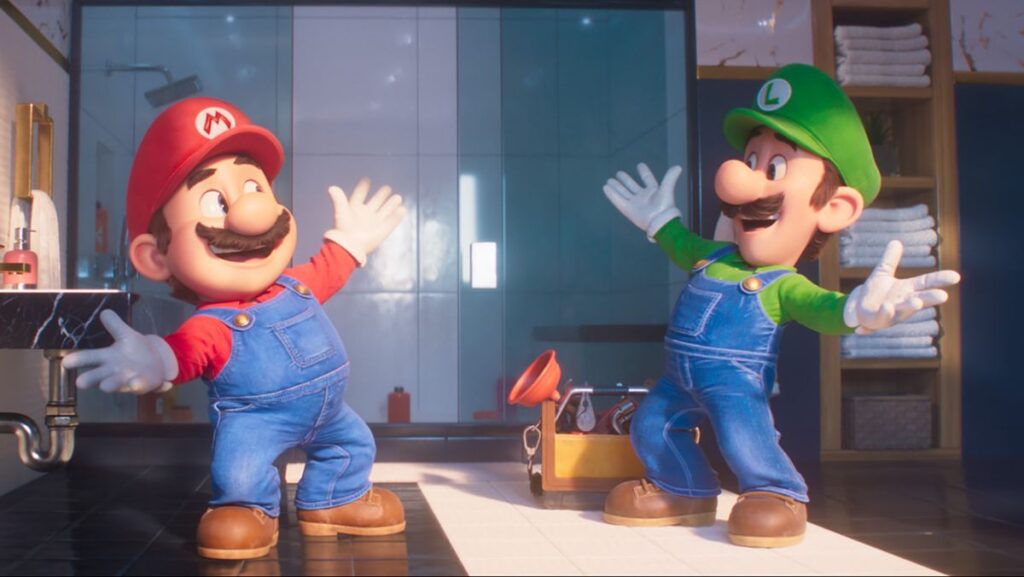 Escena de Super Mario Bros La película